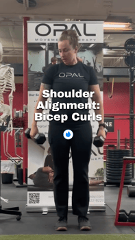 shoulder alignment with bicep curls