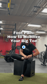 foot pain: how to mobilize your big toe