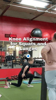 knee alignment with squats and lunges